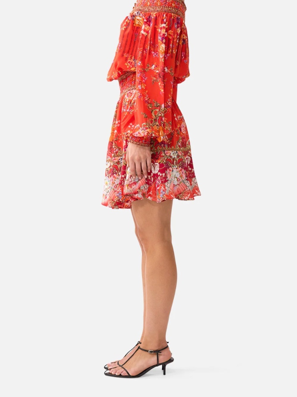 AUTH WOMEN’S CAMILLA OFF SHOULDER SHORT DRESS IN OLÉ OLÉ SZ XXS - Picture 4 of 14